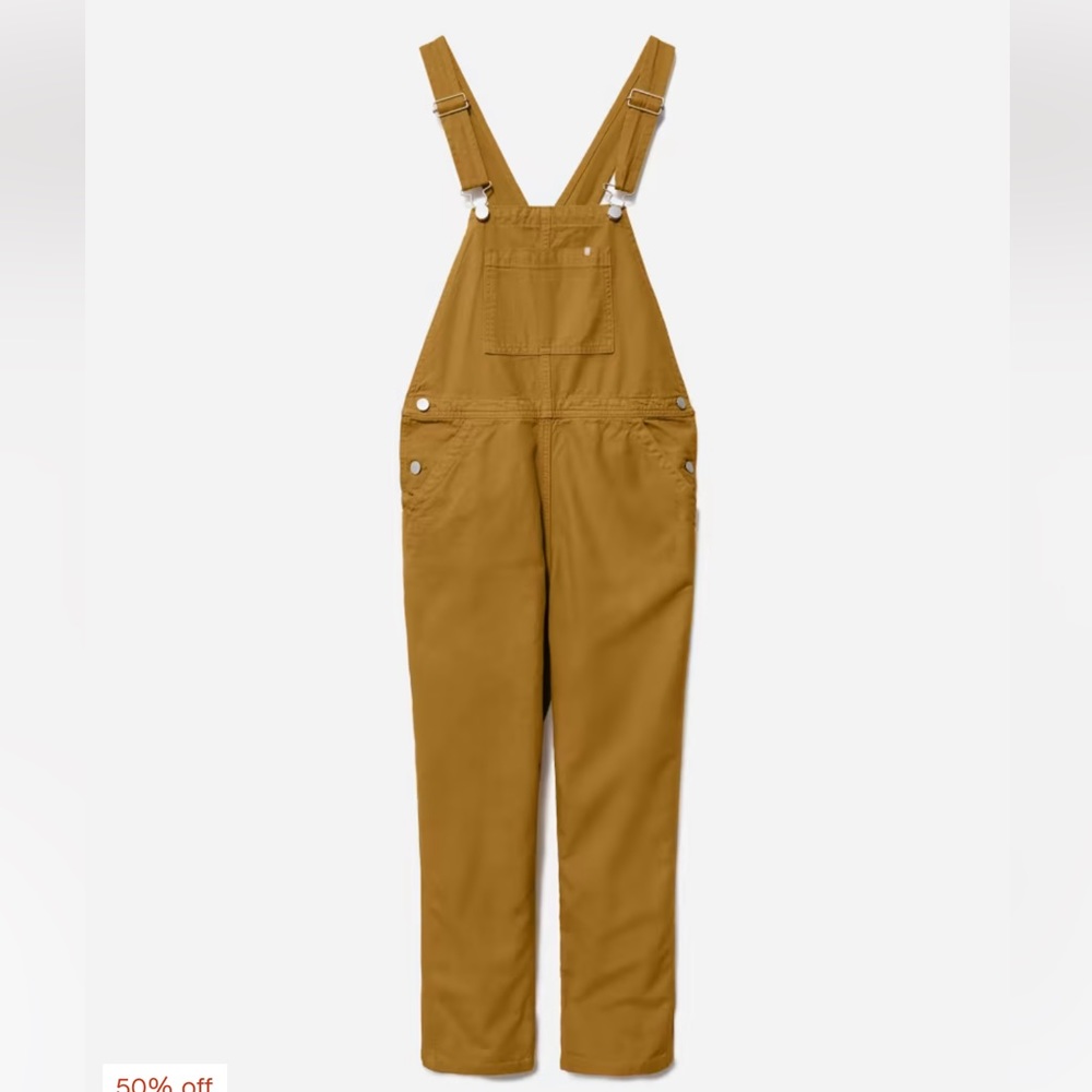 Everlane canvas overalls